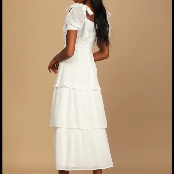 Lulus Always Beside Me Swiss Dot Midi - Picture 2 of 5